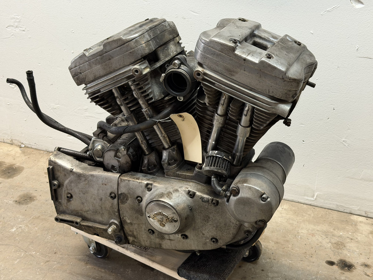 86-90 Harley Sportster Engine Motor Transmission 883 4 Speed 25k Miles *RUNS*
