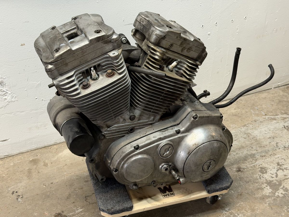 86-90 Harley Sportster Engine Motor Transmission 883 4 Speed 25k Miles *RUNS*