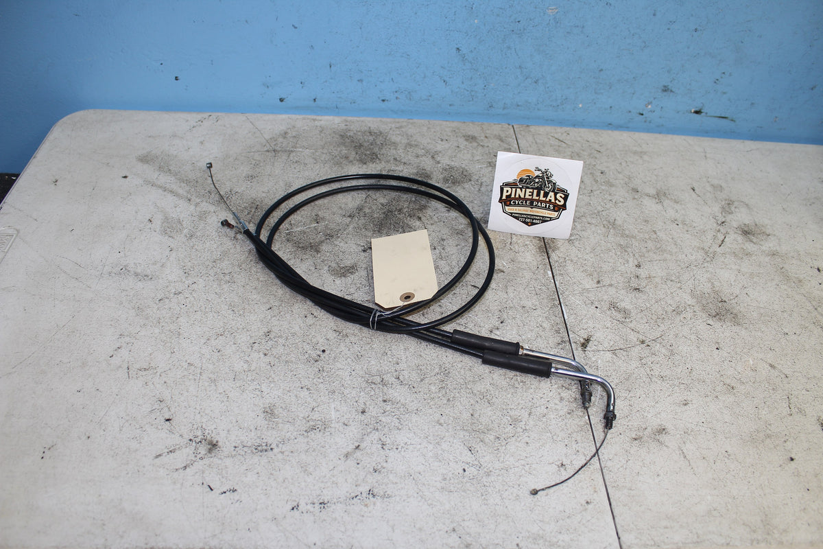 88-03 Sportster XLH 1200 883 Throttle Cables Extended for 14" Ape Hanger Bar