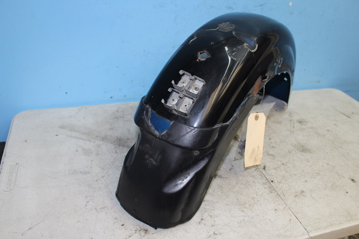 82-93 Harley Sportster XLH 1200 883 Rear Fender *DMG* Black Wheel Cover