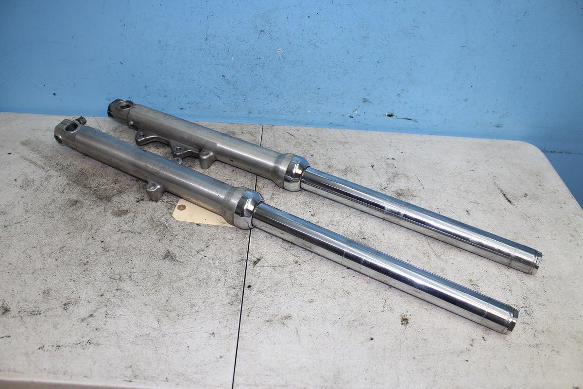 88-93 Harley Sportster XLH 1200 883 Forks Left Right 39mm Tube Leg Chrome