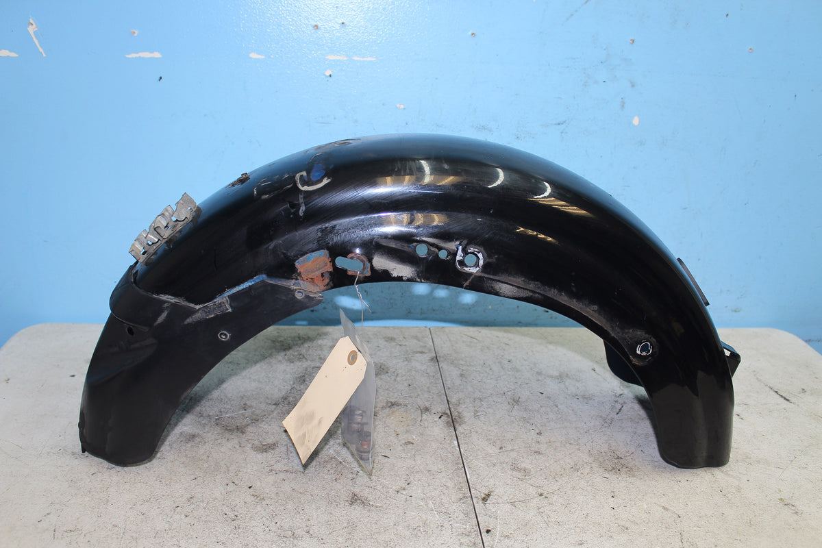 82-93 Harley Sportster XLH 1200 883 Rear Fender *DMG* Black Wheel Cover
