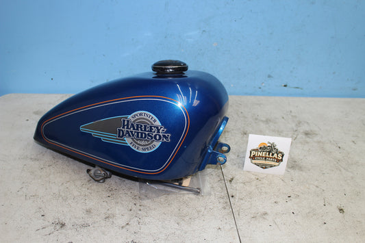92-03 Harley Sportster XLH 1200 883 Gas Fuel Tank Blue