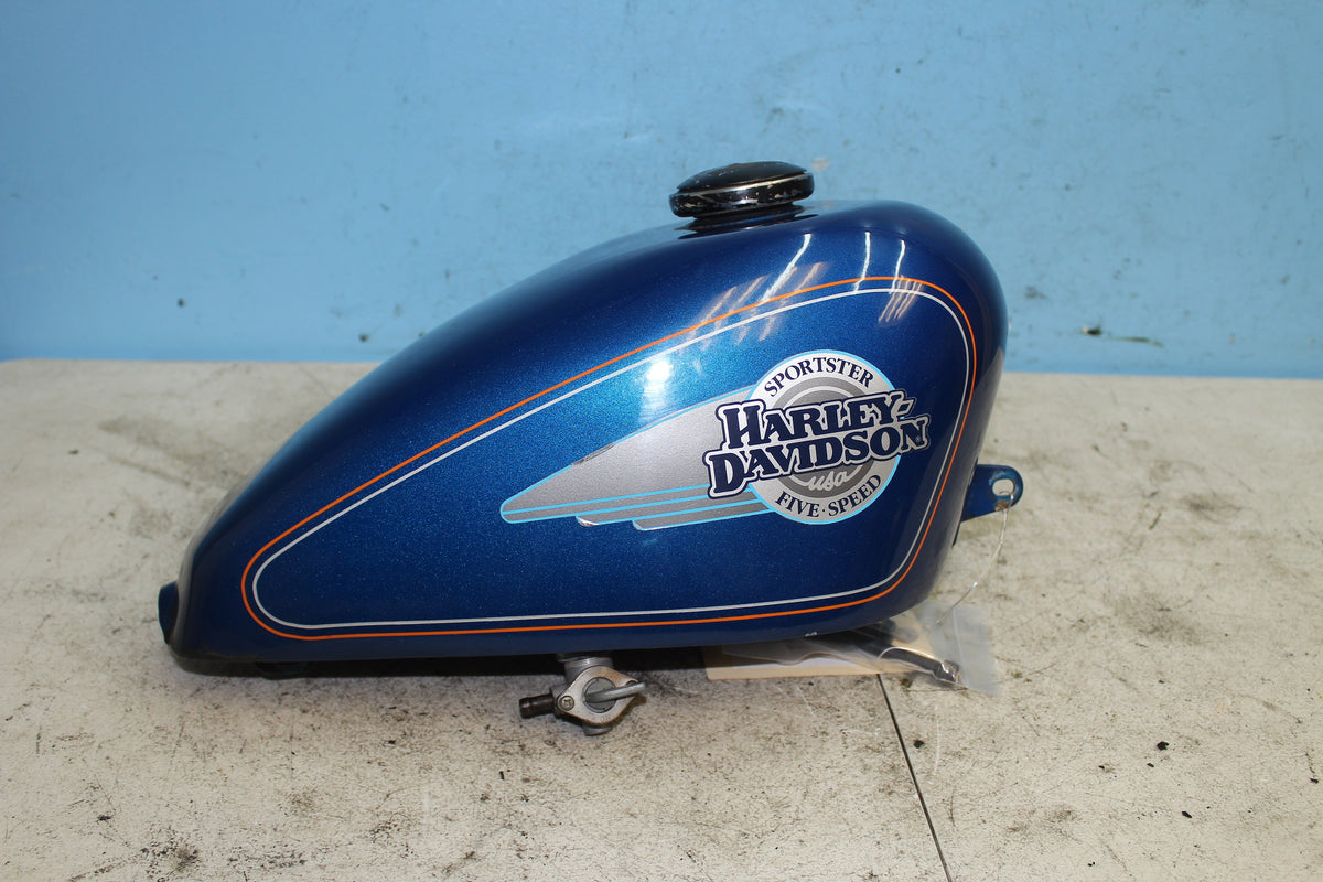 92-03 Harley Sportster XLH 1200 883 Gas Fuel Tank Blue