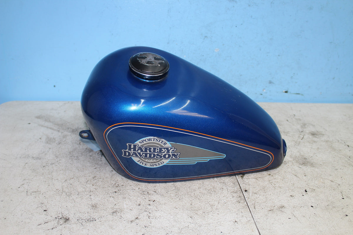 92-03 Harley Sportster XLH 1200 883 Gas Fuel Tank Blue