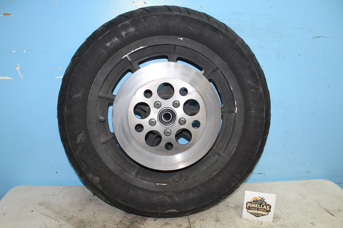 86-95 Harley Sportster XLH 1200 883 Rear Wheel Cast 9 Spoke Black Mag Rim 3/4"
