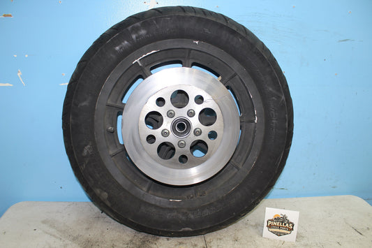 86-95 Harley Sportster XLH 1200 883 Rear Wheel Cast 9 Spoke Black Mag Rim 3/4"