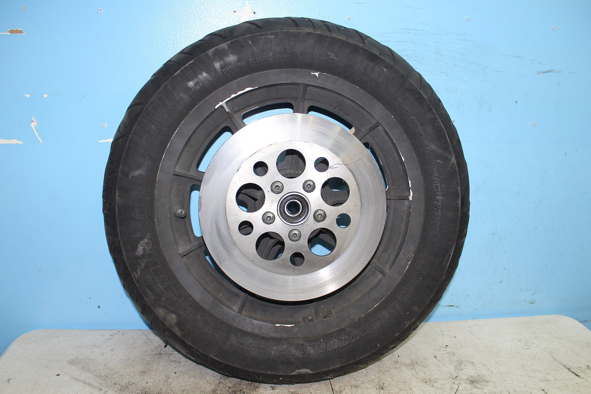 86-95 Harley Sportster XLH 1200 883 Rear Wheel Cast 9 Spoke Black Mag Rim 3/4"