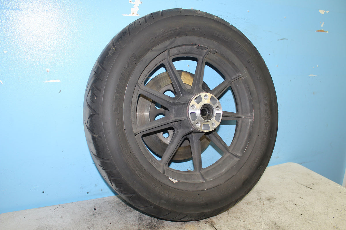 86-95 Harley Sportster XLH 1200 883 Rear Wheel Cast 9 Spoke Black Mag Rim 3/4"