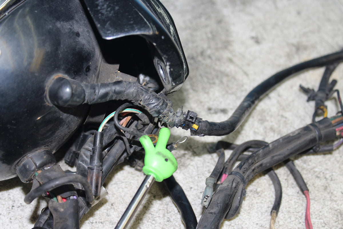 92-93 Sportster XLH1200 883 Wire Harness Loom Hand Control Ignition Light NO KEY