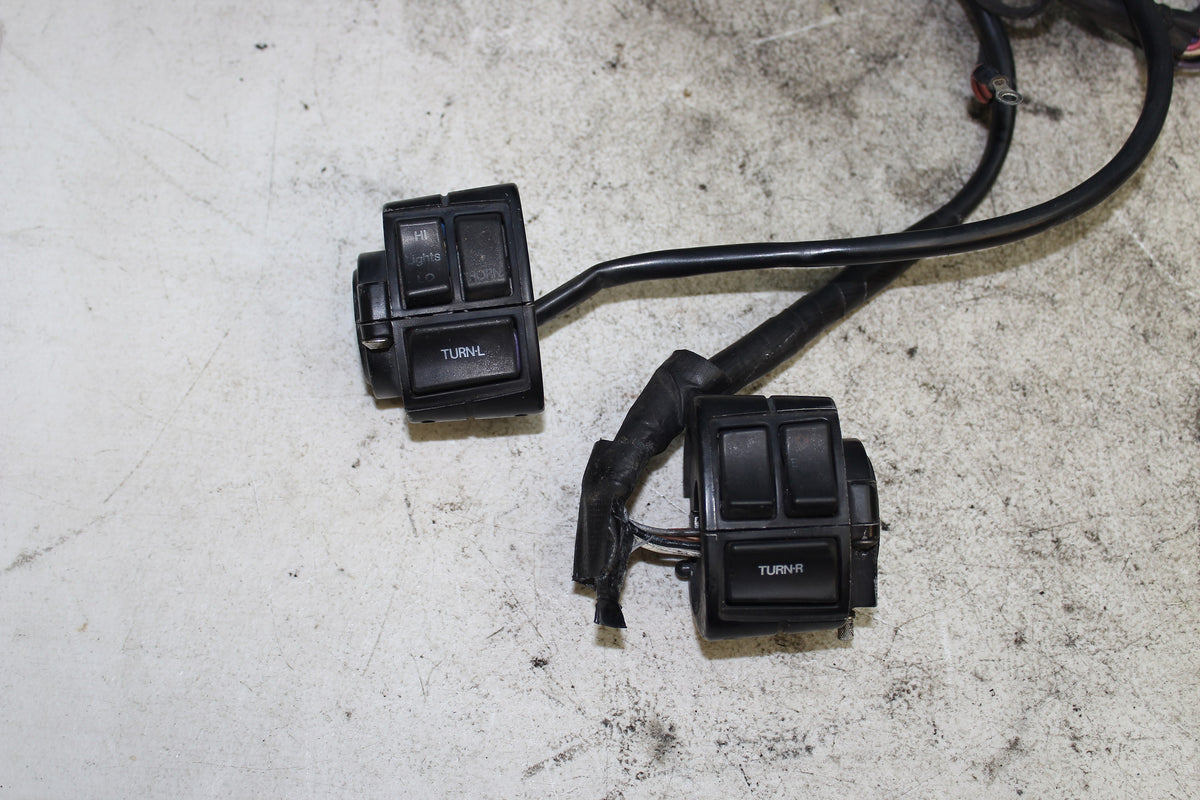 92-93 Sportster XLH1200 883 Wire Harness Loom Hand Control Ignition Light NO KEY