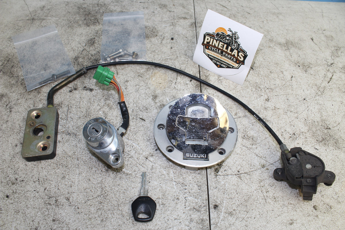 97-04 Suzuki Marauder VZ800 Ignition Switch Gas Cap Seat Lock Set w/ Key