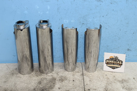 04-12 Honda Shadow Aero VT750C Fork Tube Cover Upper Lower Left Right Chrome