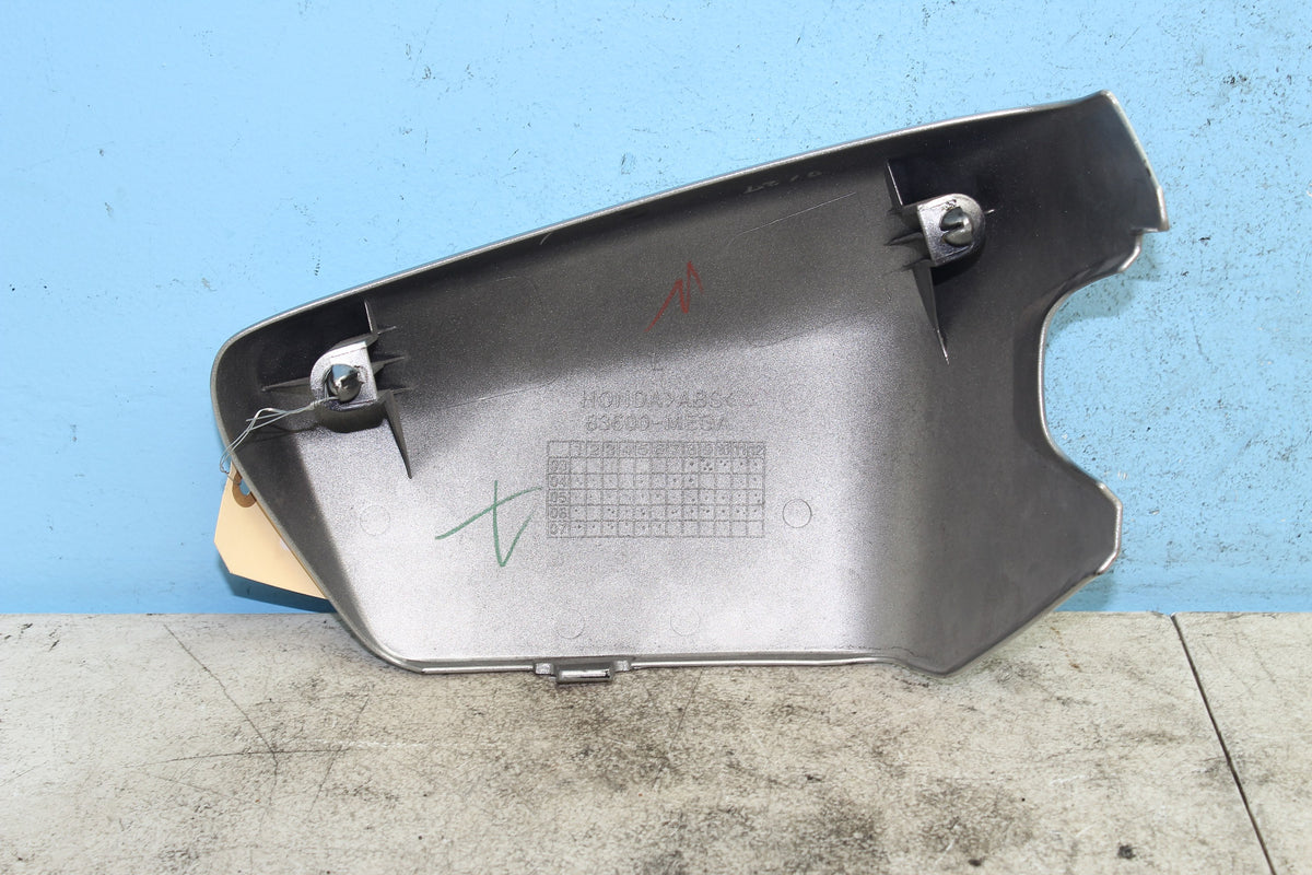 04-09 Honda Shadow Aero VT750C Left Side Cover Frame Panel Silver Trim