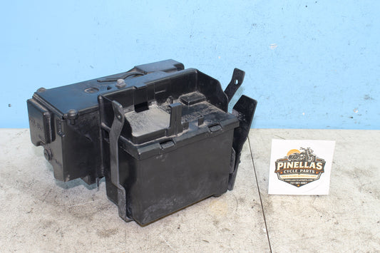 04-08 Honda Shadow Aero VT750C Battery Box Tray Holder Lid Cover Tool Box
