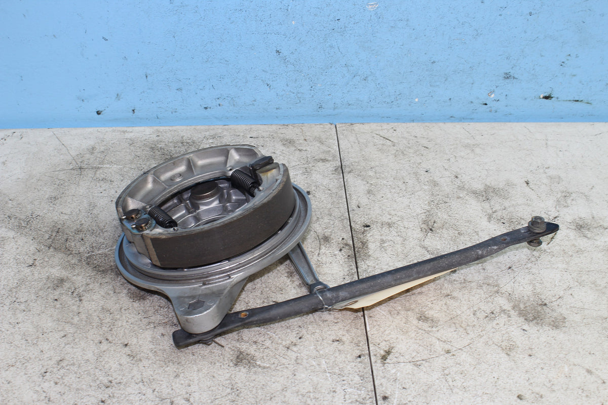 04-12 Honda Shadow Aero VT750C Rear Drum Brake Panel Shoes Assembly Hub Plate