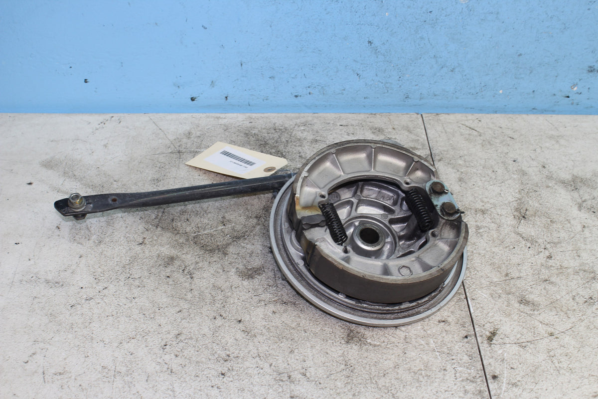 04-12 Honda Shadow Aero VT750C Rear Drum Brake Panel Shoes Assembly Hub Plate