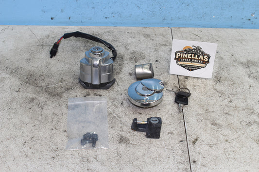 08-09 Honda Shadow Aero VT750C Ignition Switch Lock Set Key Gas Cap Seat Lock