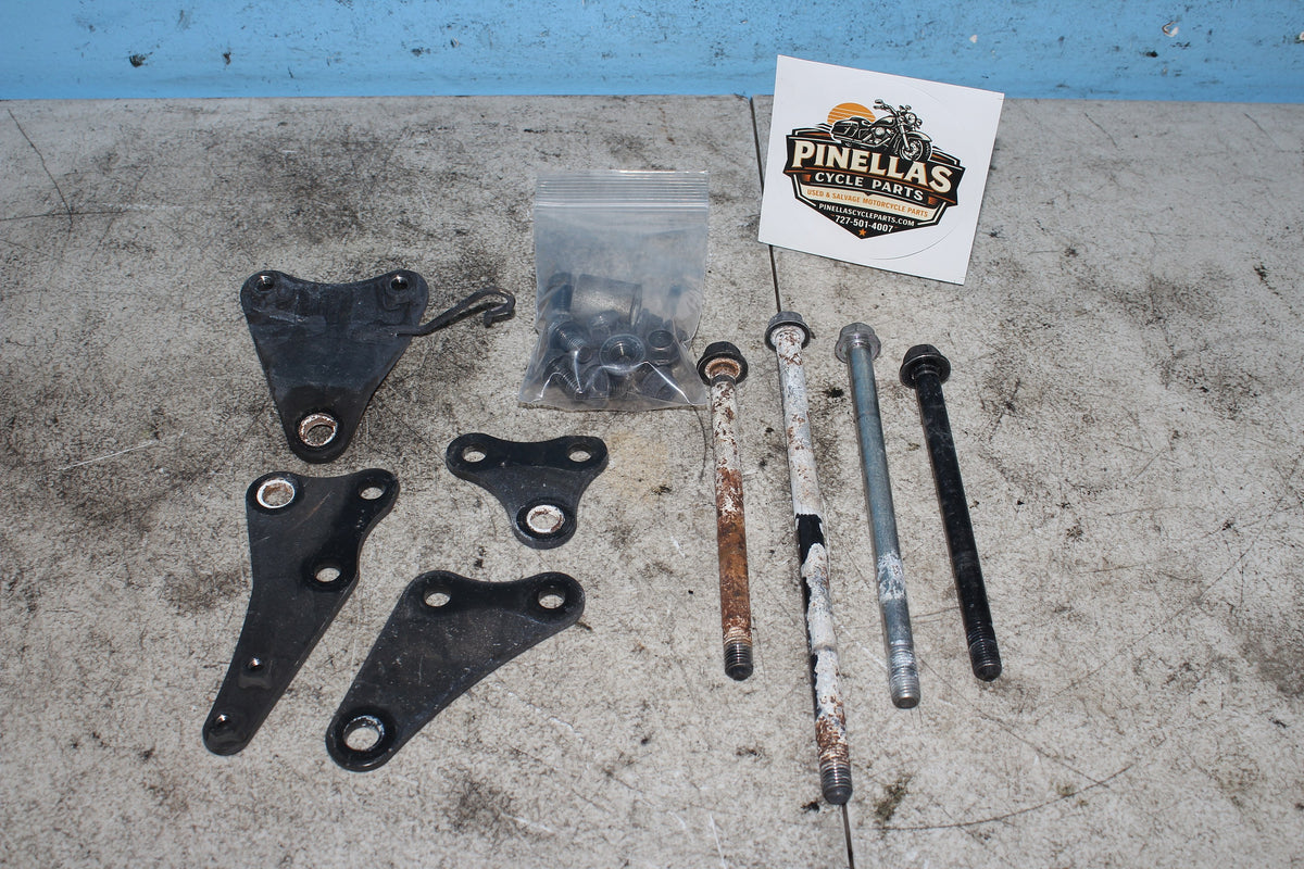 04-12 Honda Shadow Aero VT750C Engine Mount Brackets Hangers Bolt Kit Hardware