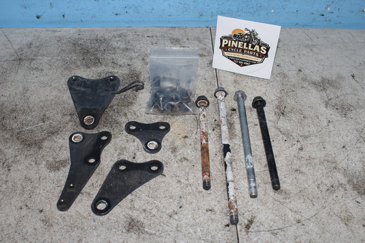 04-12 Honda Shadow Aero VT750C Engine Mount Brackets Hangers Bolt Kit Hardware