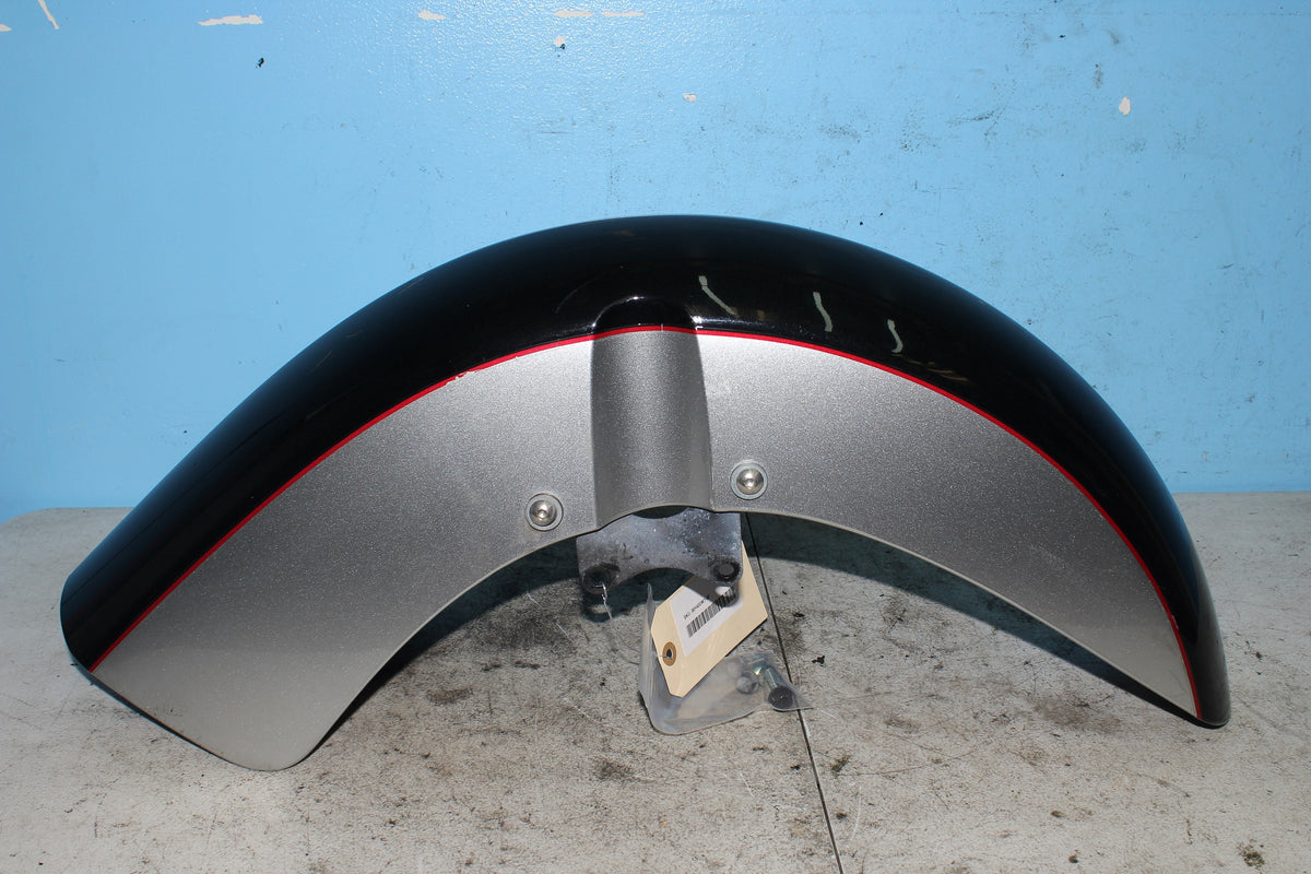 04-12 Honda Shadow Aero VT750C Front Fender Mud Guard Silver Black