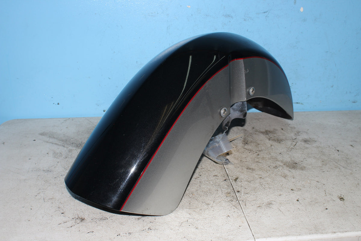04-12 Honda Shadow Aero VT750C Front Fender Mud Guard Silver Black