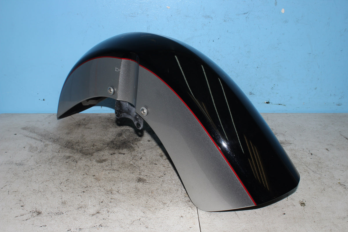 04-12 Honda Shadow Aero VT750C Front Fender Mud Guard Silver Black