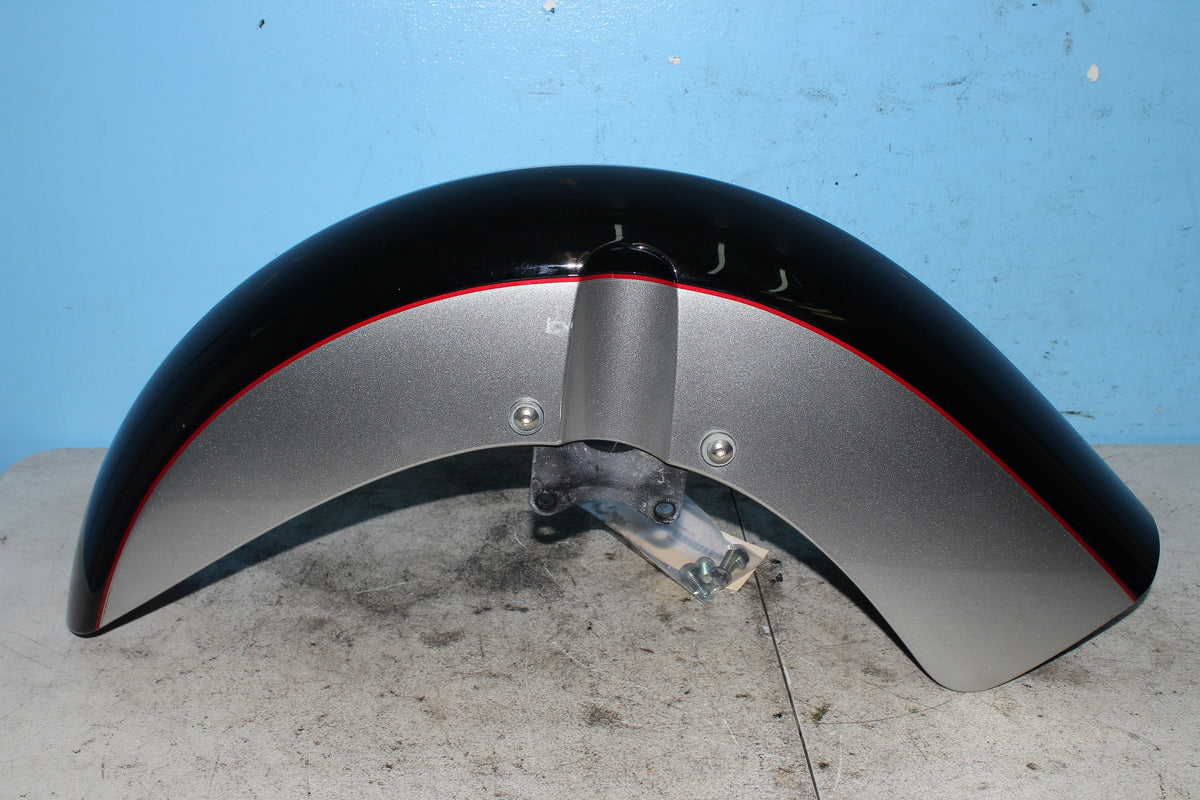 04-12 Honda Shadow Aero VT750C Front Fender Mud Guard Silver Black