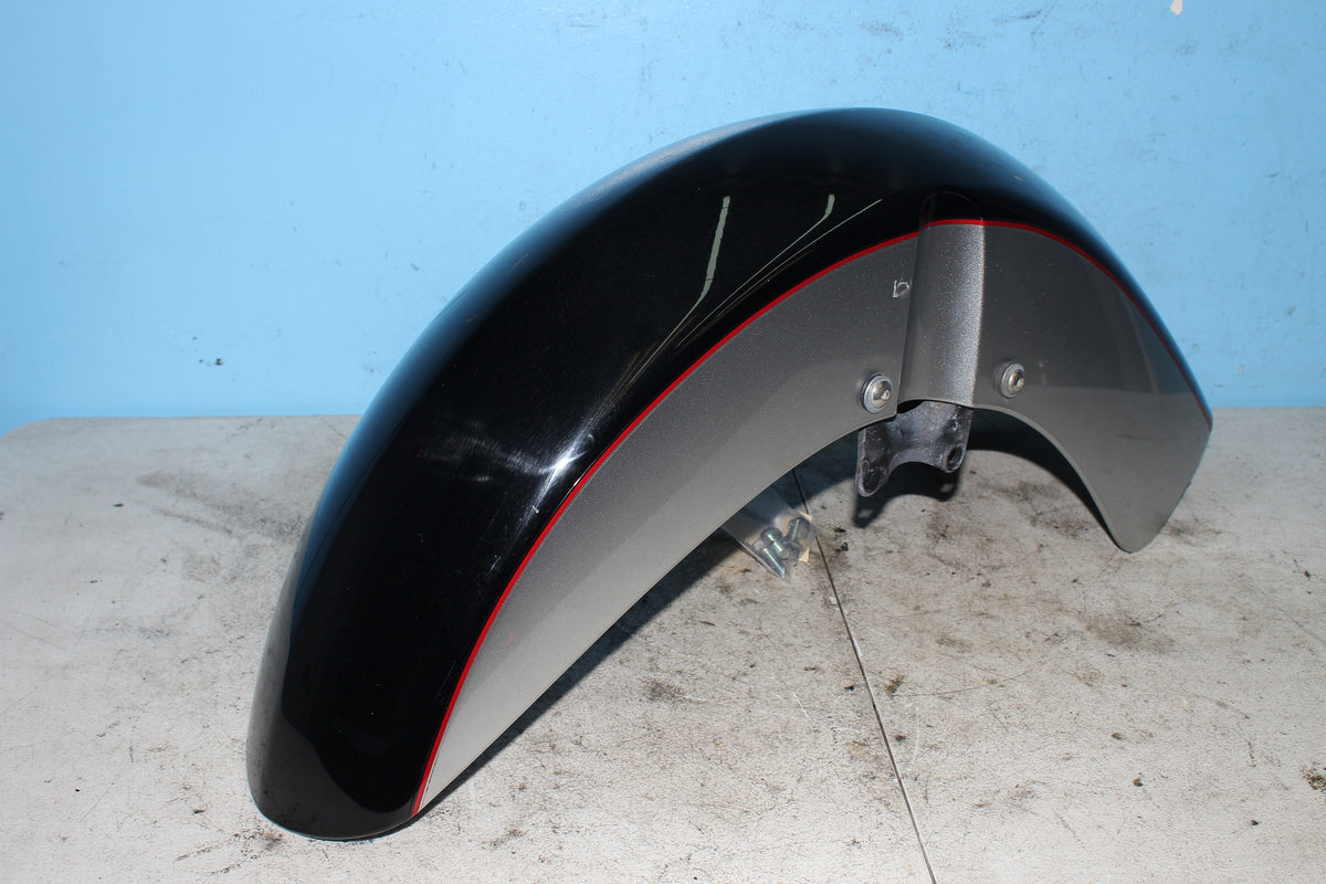 04-12 Honda Shadow Aero VT750C Front Fender Mud Guard Silver Black
