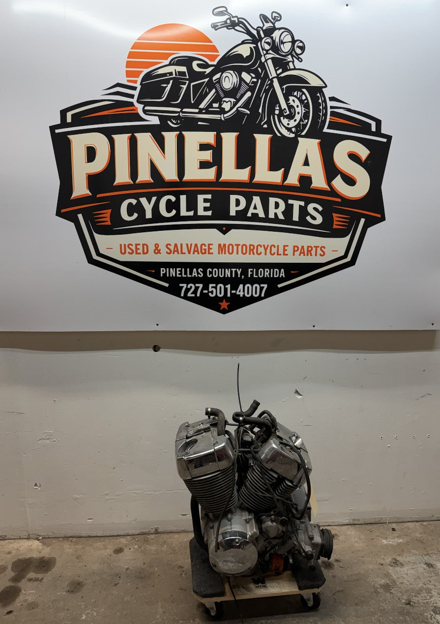 04-12 Honda Shadow Aero VT750 Engine Motor Transmission *RUNS BLOWN HEAD GASKET*
