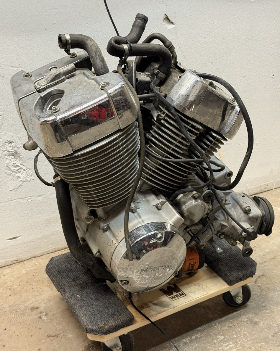 04-12 Honda Shadow Aero VT750 Engine Motor Transmission *RUNS BLOWN HEAD GASKET*