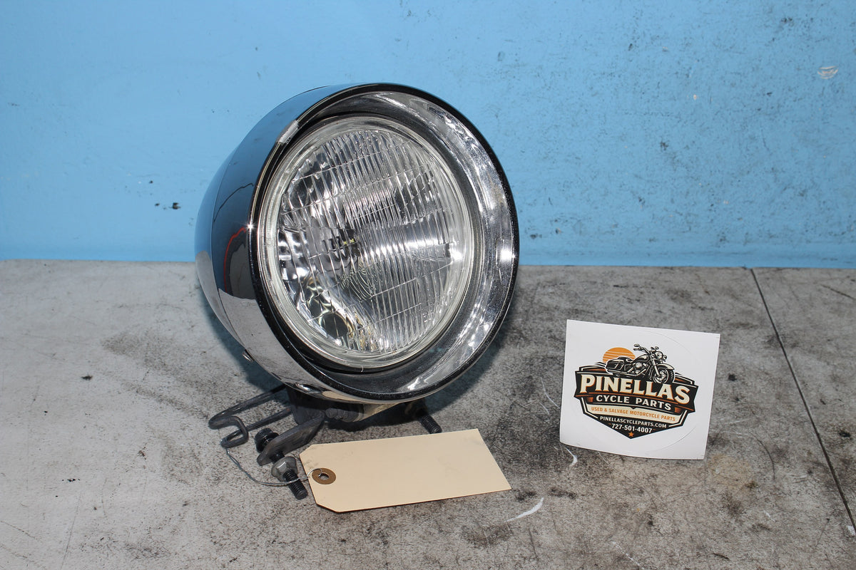 04-12 Honda Shadow Aero VT750C Headlight Bucket Housing Lens Head Lamp w/ Mount