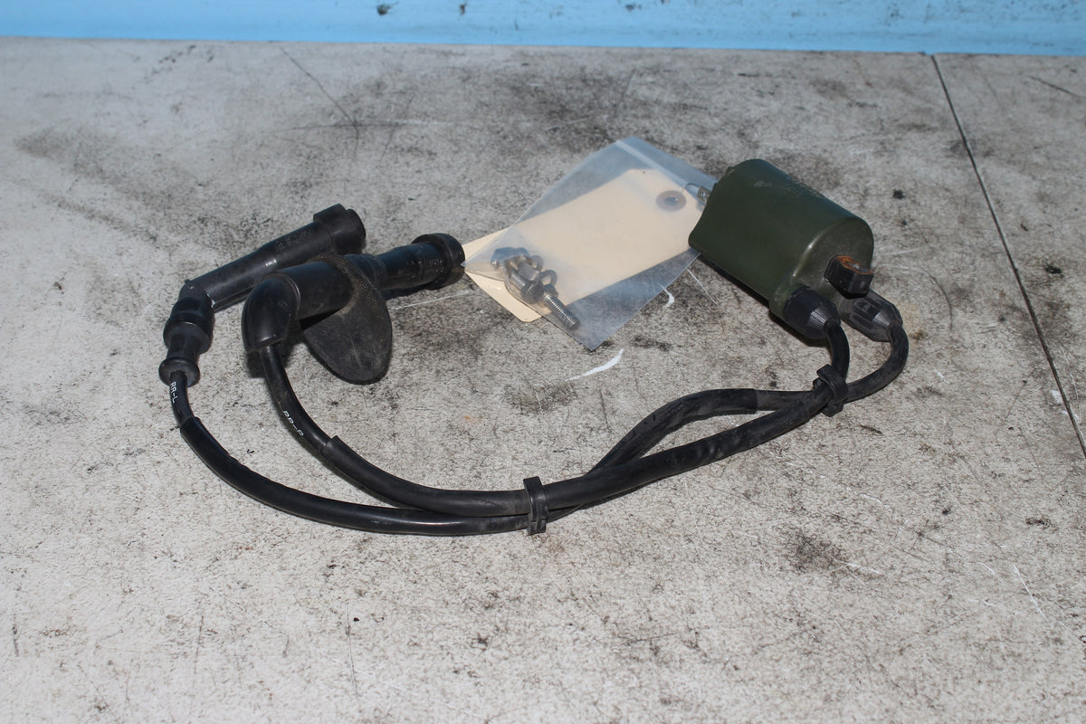 04-12 Honda Shadow Aero VT750C Ignition Coil Rear Cylinder w/ Plug Wires