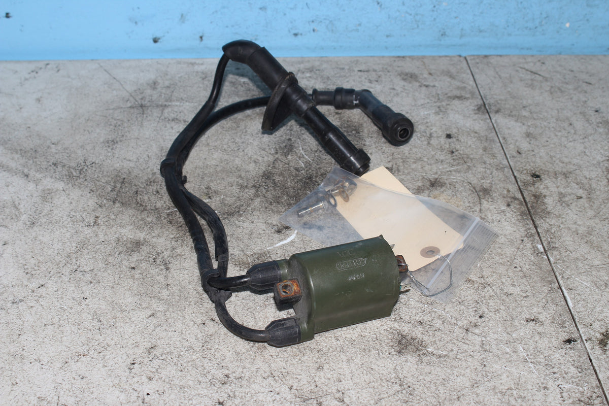 04-12 Honda Shadow Aero VT750C Ignition Coil Rear Cylinder w/ Plug Wires