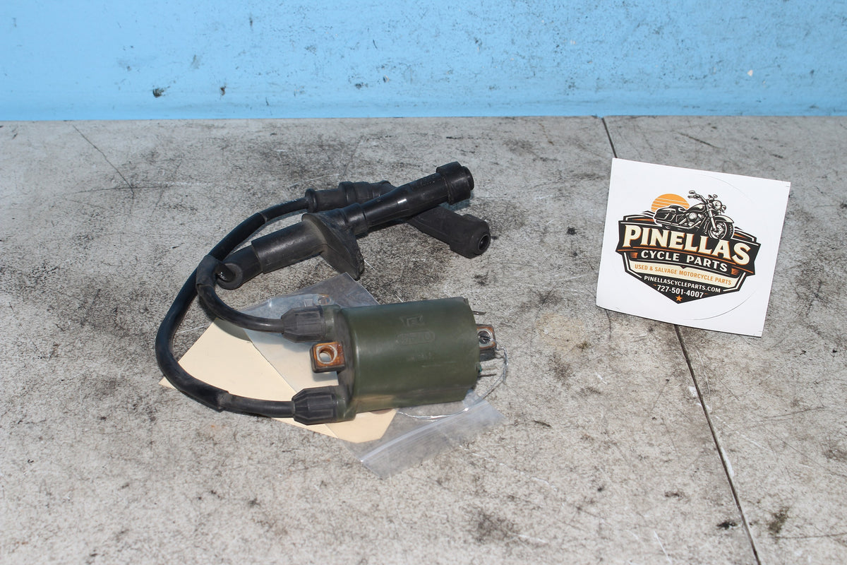 04-12 Honda Shadow Aero VT750C Ignition Coil Front Cylinder w/ Plug Wires