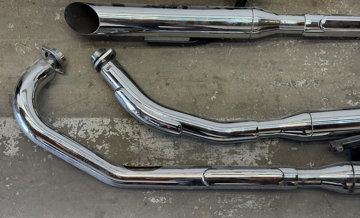 96-01 Yamaha Royal Star XVZ1300 Exhaust Headers Pipe Mufflers Full System Chrome