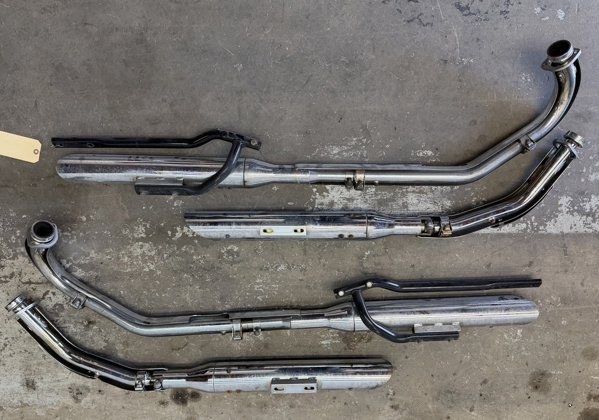 96-01 Yamaha Royal Star XVZ1300 Exhaust Headers Pipe Mufflers Full System Chrome