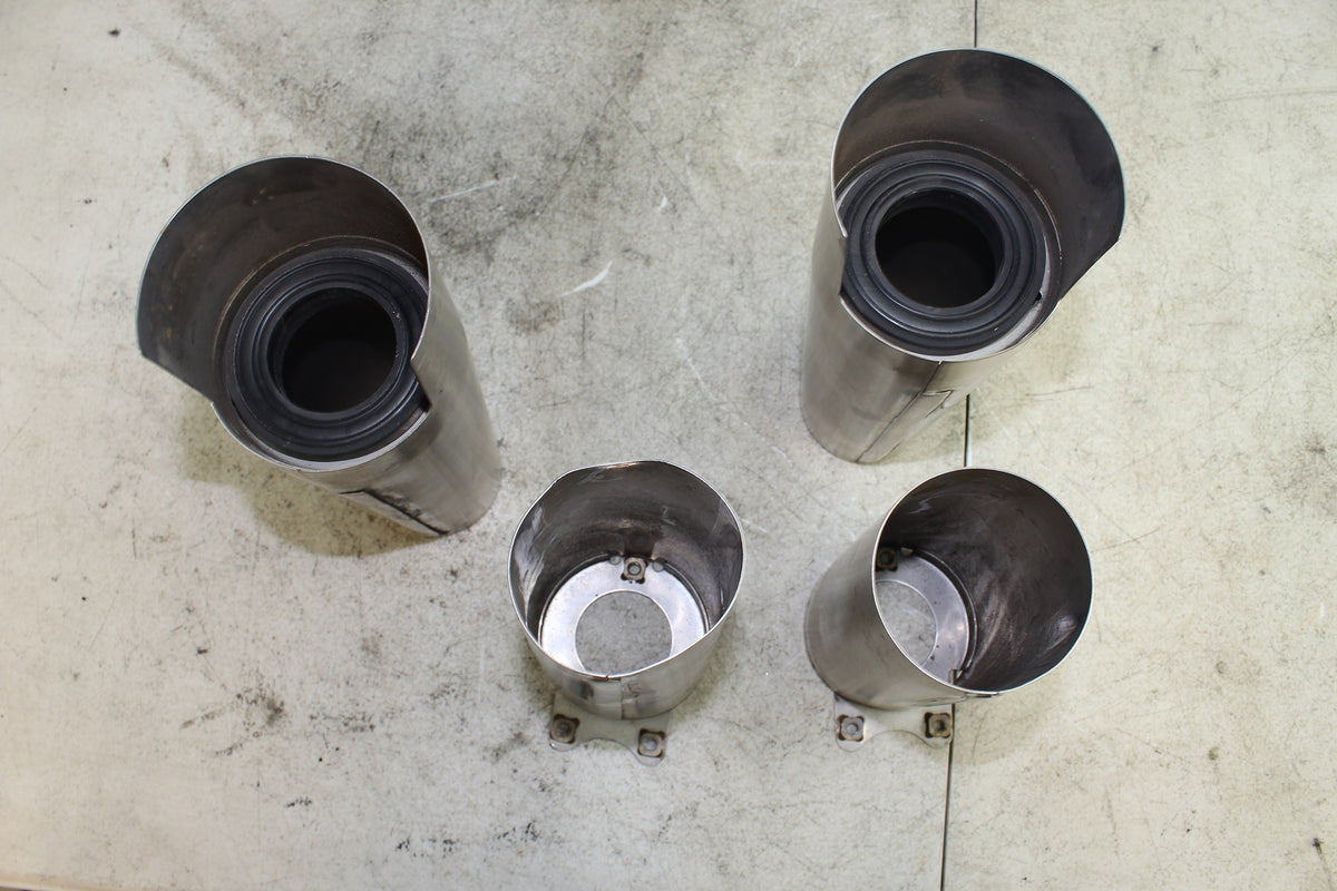 96-01 Yamaha Royal Star XVZ1300 Fork Tube Covers Upper Lower Shrouds *DMG*