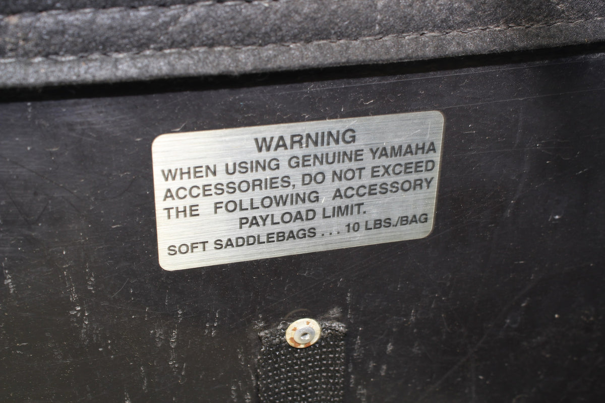 96-01 Yamaha Royal Star XVZ1300 Saddlebags Soft Side Storage Luggage Leather DMG