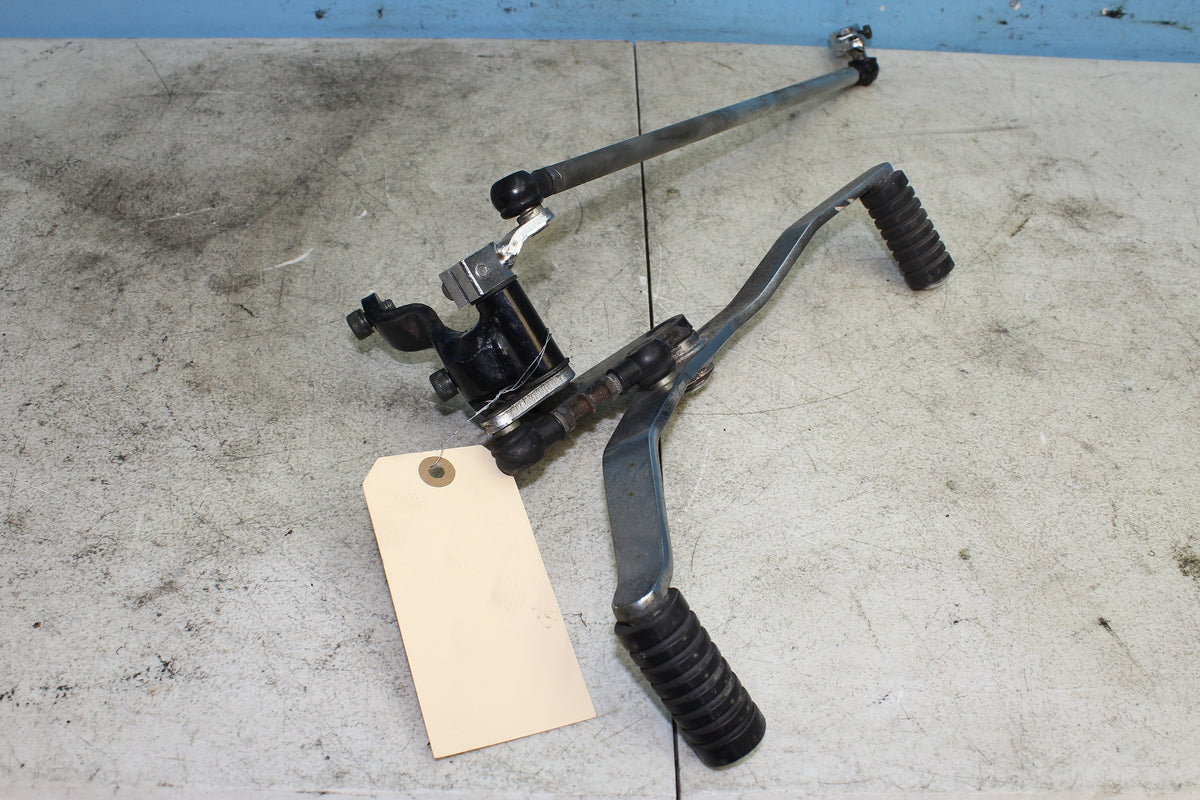 96-01 Yamaha Royal Star XVZ1300 Shifter Heel Toe Shift Lever w Linkage Rod Mount