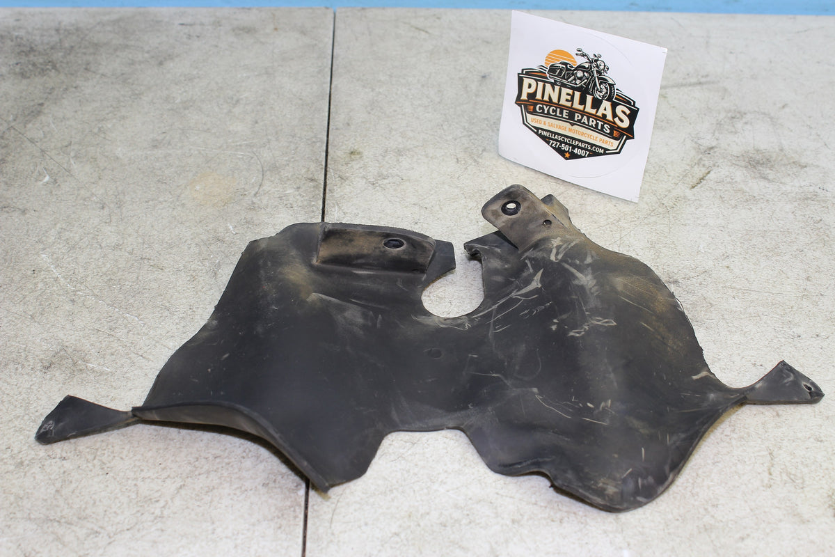 96-01 Yamaha Royal Star XVZ1300 Front Engine Cover Rubber Heat Shield Guard